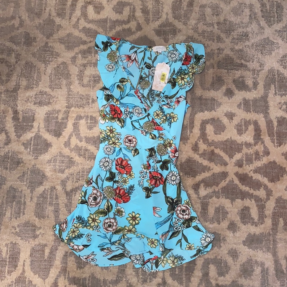 BLUE FLOWER ROMPER